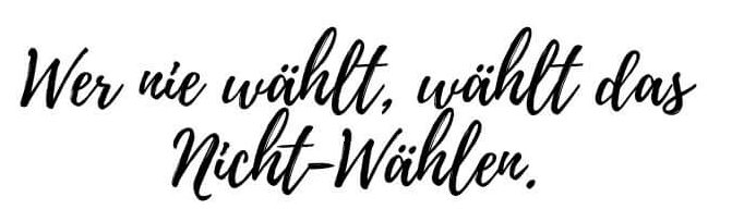 Nicht-Wählen (1) Orientierungslosigkeit, angst-sich-festzulegen